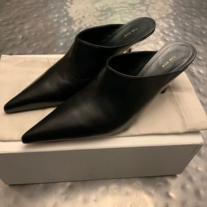The Row Bourgeoise Mule Black Size 40.5